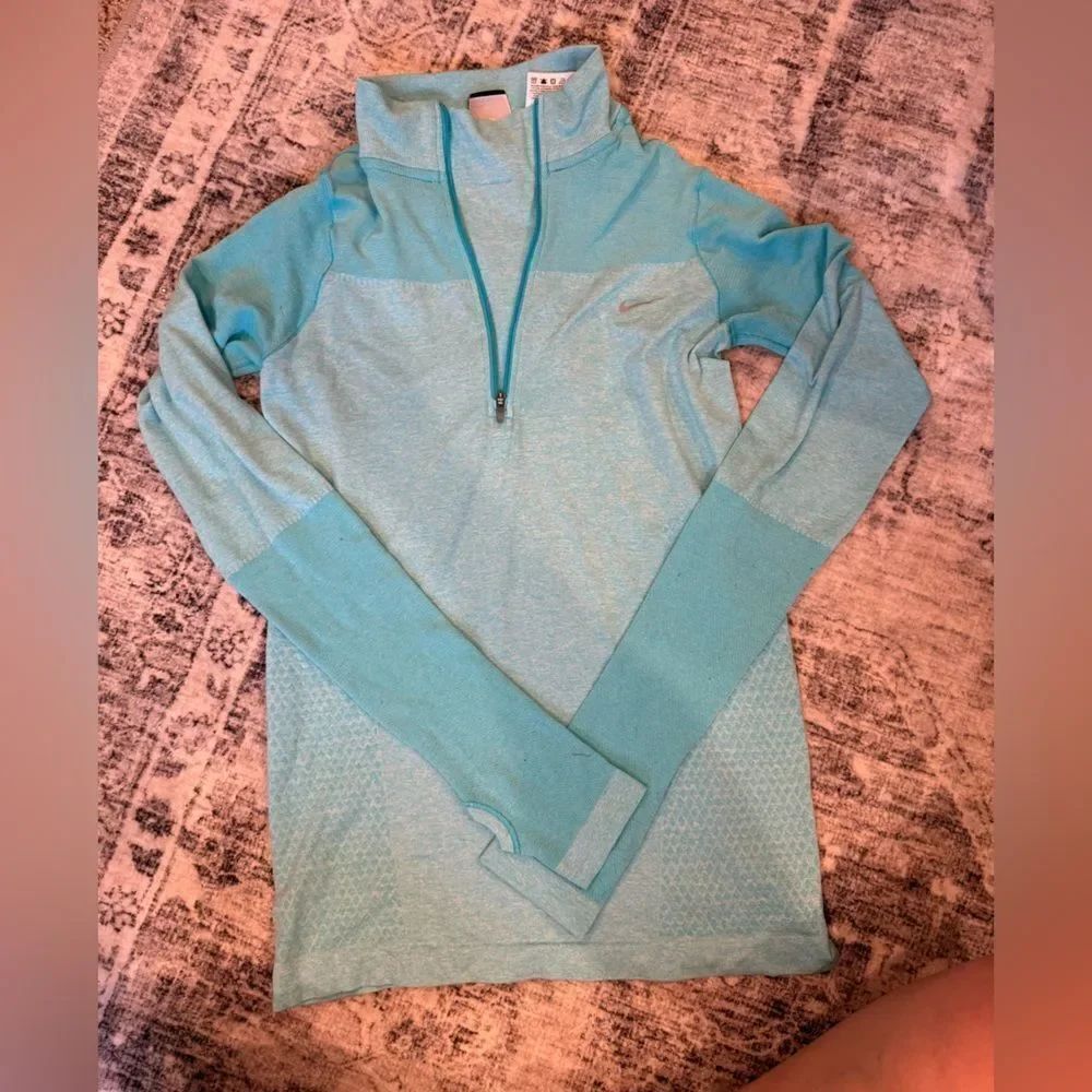 Nike Aqua Blue Athletic Top